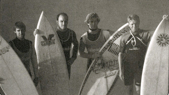 Finalistas. De izquierda a derecha Balbi Irisarri, Fernando Adarraga, Jorge Imbert y Roberto Ziller. Fotografía de Gonzalo Cueto.